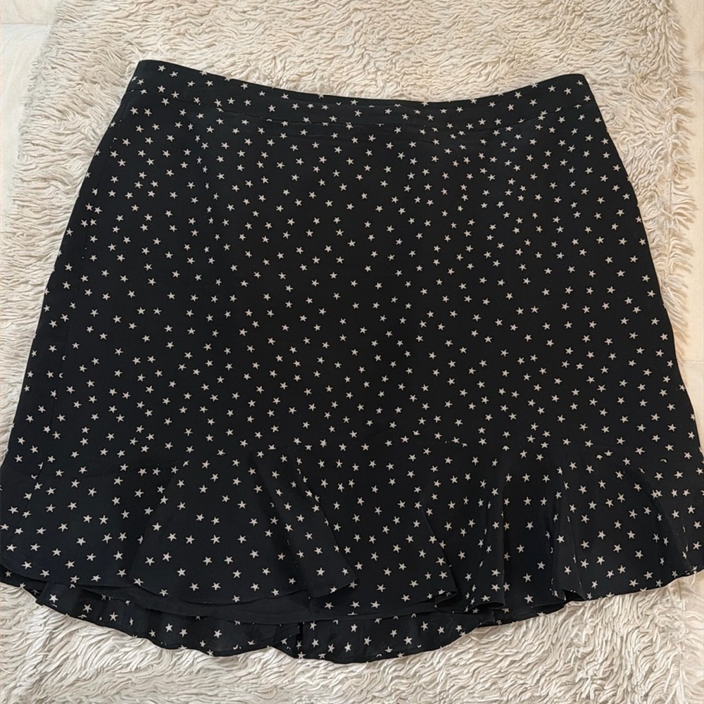 Madewell silk star skirt